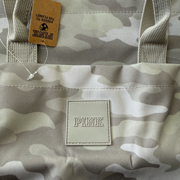 New Victoria's Secret gray camouflage backpack or handbag - Picture 3 of 6